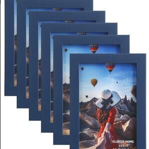 6 PACK 8x10 PICTURE FRAMES-BLUE